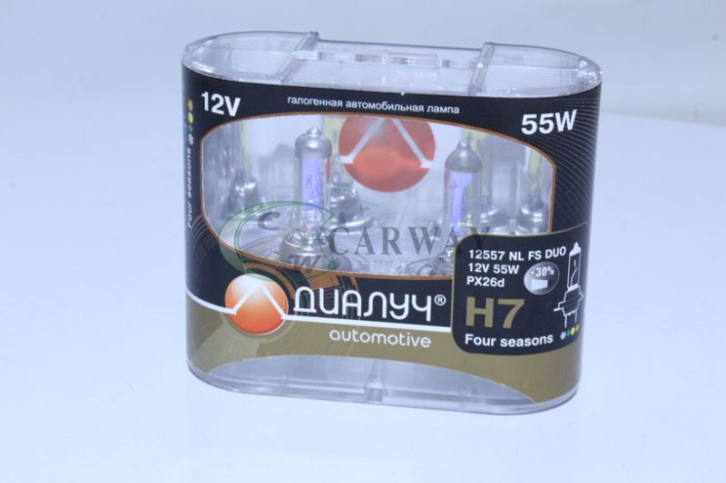 Лампа галогеновая 12в Н7 55w NIGHT LIGHT FOUR SEASON 12557 NL FS DUO ДиаЛуч