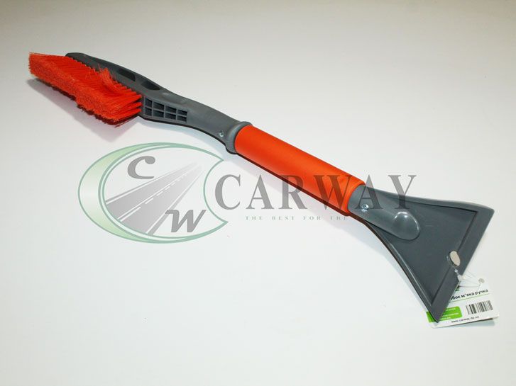 Щетка для снега со скребком 60*10,5см. с мягкой ручкой CW1508 CARWAY