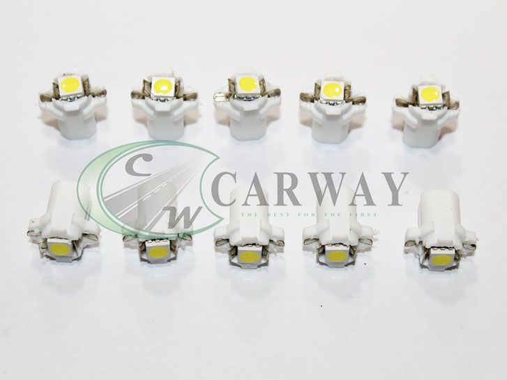 Лампа светодиодная B8.3D SMD5050х1 12V White 10шт. B0113 Zollex