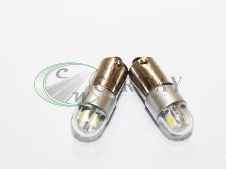 Лампа светодиодная BA9S SMD 3030x2 12V White 2шт. 16028 Zollex