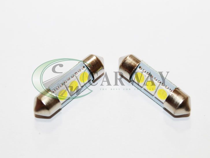 Лампа светодиодная Festoon/33mm, SMD 5050x3 12V White 2шт. 16064 Zollex