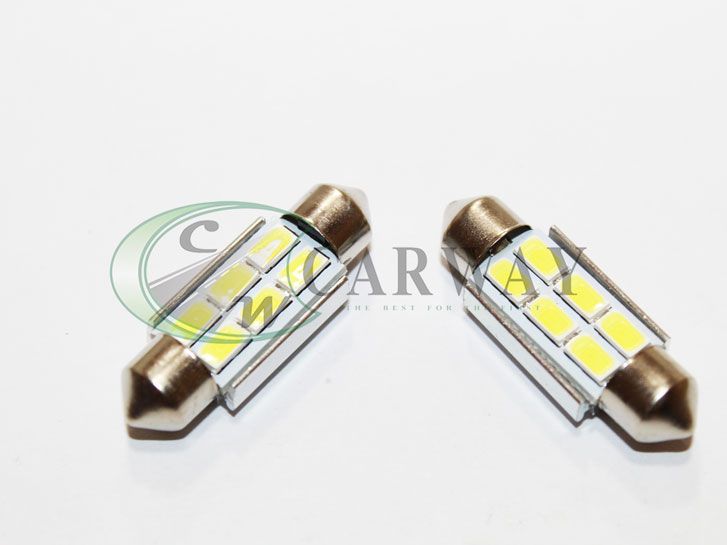 Лампа светодиодная Festoon/36mm Canbus SMD 5730x6 12V White 2шт 16031 Zollex