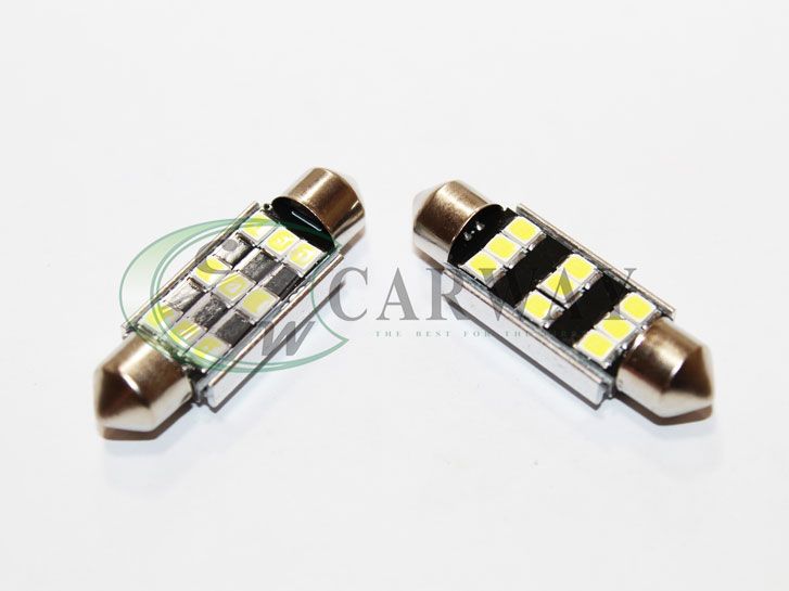 Лампа светодиодная Festoon/39mm Canbus SMD 2835x9 12V White 2шт 16072 Zollex