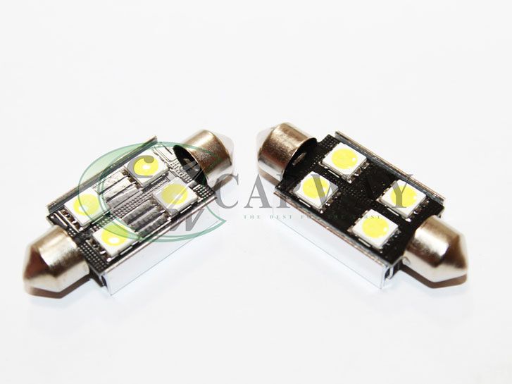 Лампа светодиодная Festoon/39mm Canbus SMD 5050x4 12V White 2шт 16023 Zollex