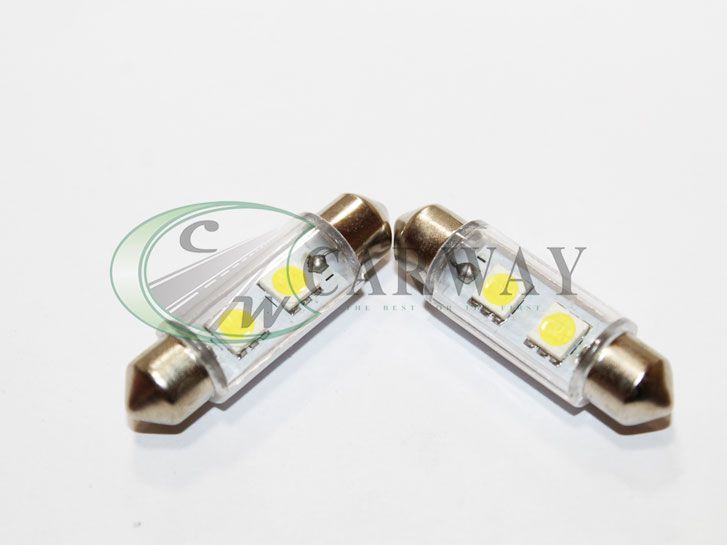 Лампа светодиодная Festoon/39mm SMD 5050x2 12V White 2шт 16078 Zollex