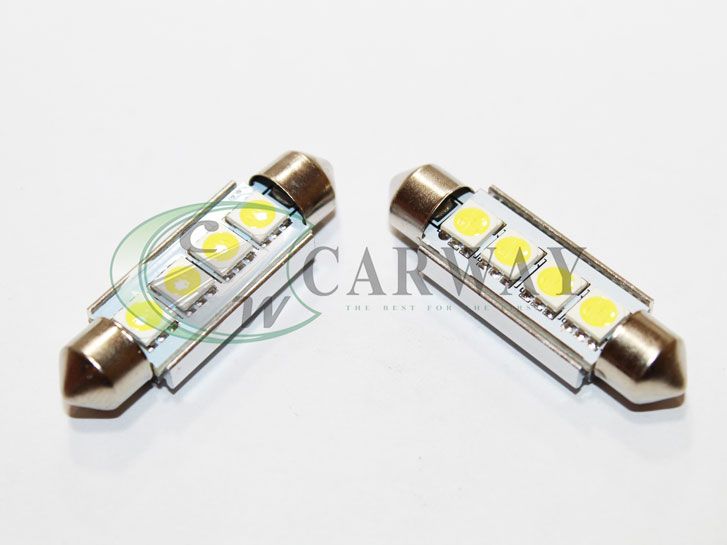 Лампа светодиодная Festoon/41mm Canbus SMD 5050x4 12V White 2шт 16032 Zollex