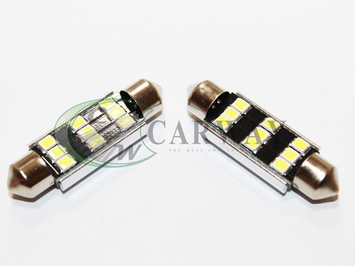 Лампа светодиодная Festoon/42mm Canbus SMD 2835x9 12V White 2шт 16034 Zollex