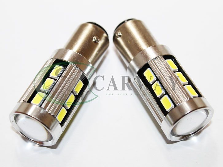 Лампа светодиодная S25/BAY15D Canbus SMD 5730x8 12-24V White 2шт 16047 Zollex