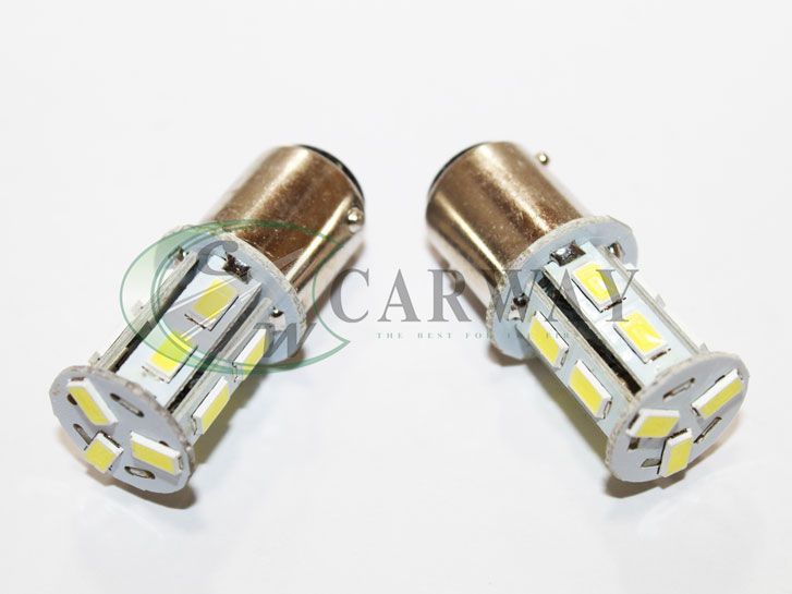 Лампа светодиодная S25/BAY15D SMD 5730x13 12V White 2шт. 16046 Zollex