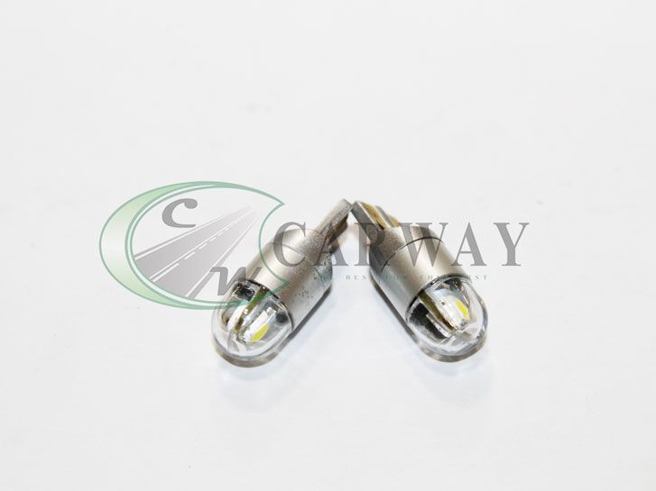 Лампа светодиодная T10 SMD 3030x2 12V White 2шт 16027 Zollex