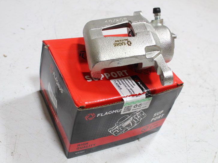 Цилиндр тормозной передний Lanos 13 правый (суппорт голый) 96273701 Flagmus фото 2