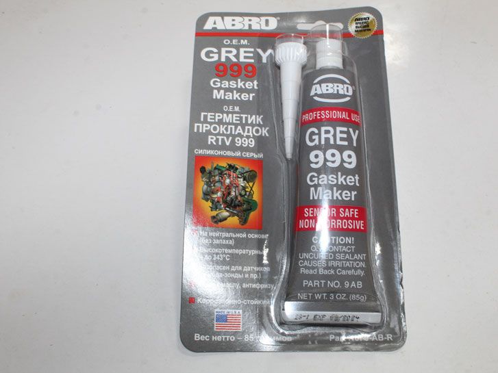 Герметик прокладок серый Grey 999 (85 гр) 9-AB Оригинал Abro