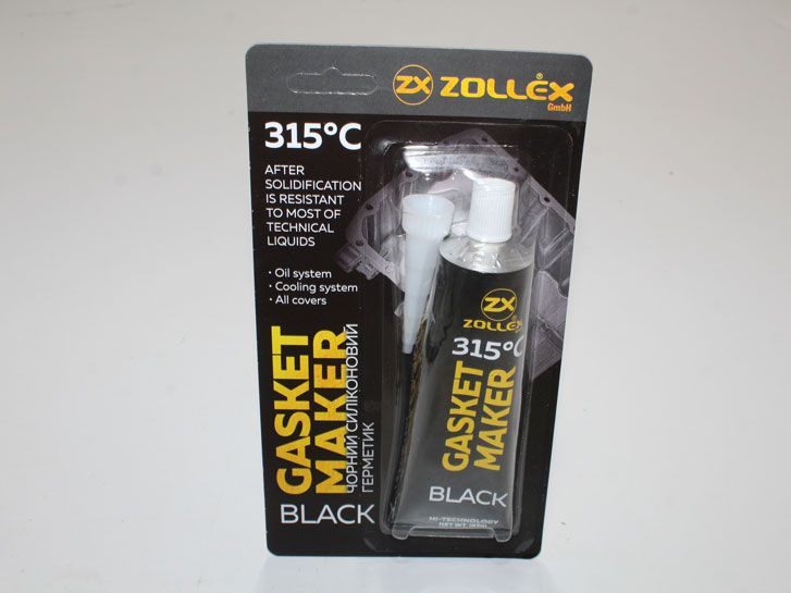 Герметик прокладок черный Black (85 гр) (большой) Zollex
