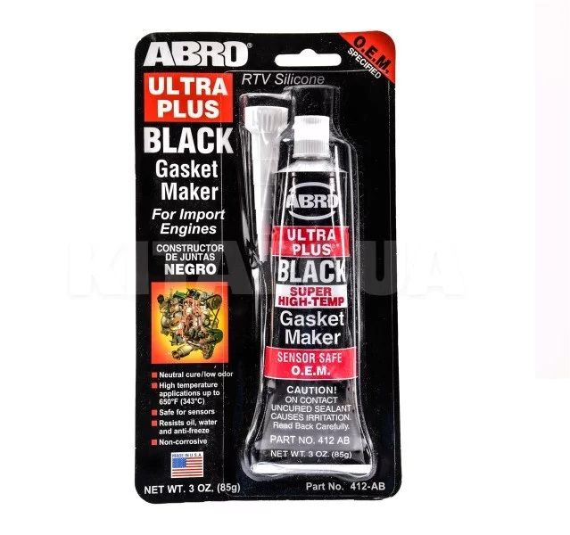 Герметик прокладок черный Black (85 гр) 412-АВ Abro