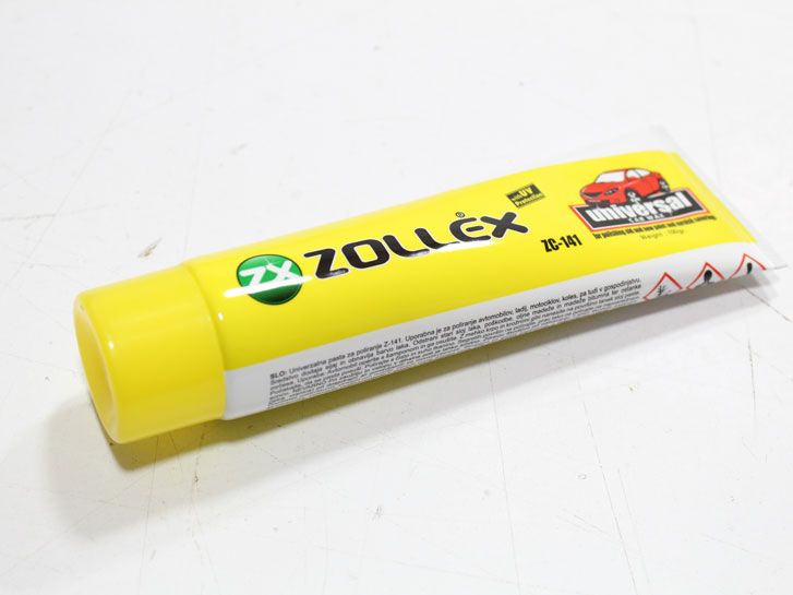 Полироль для кузова , паста универсальная в тубе Tempo 100гр. Zollex