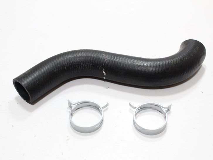 Патрубок радіатора Lanos верхній (з кондиціонером) з хомутами (швидкознімний) SHIKOO фото 1