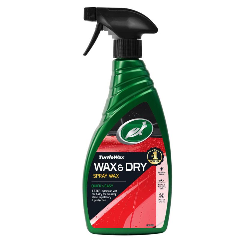 Полироль для кузова с воском Wax and Dry 500мл Turtle Wax