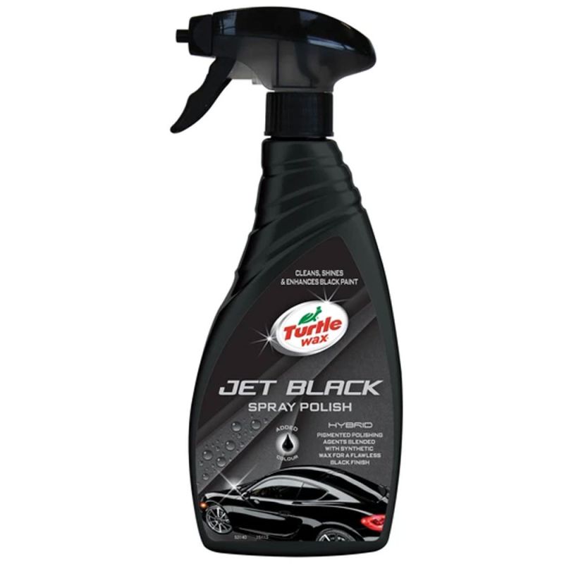 Полироль для кузова с воском чёрный Black Spray Polish 500мл  Turtle Wax