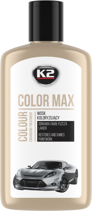 Полироль для кузова с воском белый Color Max White 250мл. K2