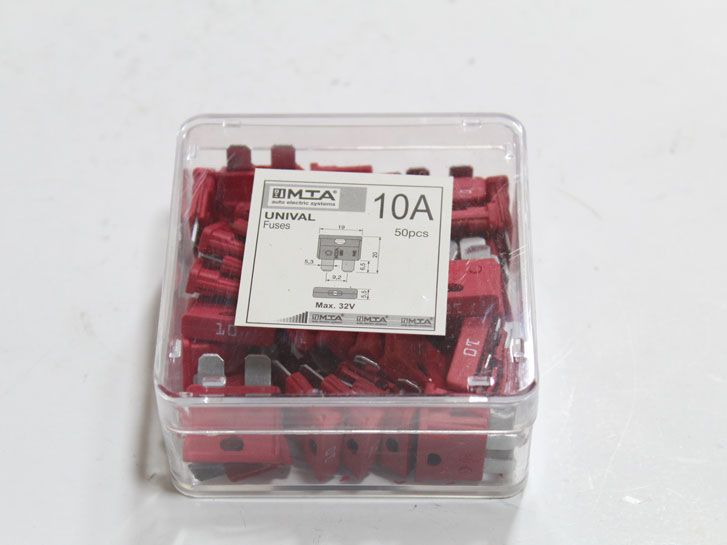 Предохранитель Евро 10А (коробка 50 шт)