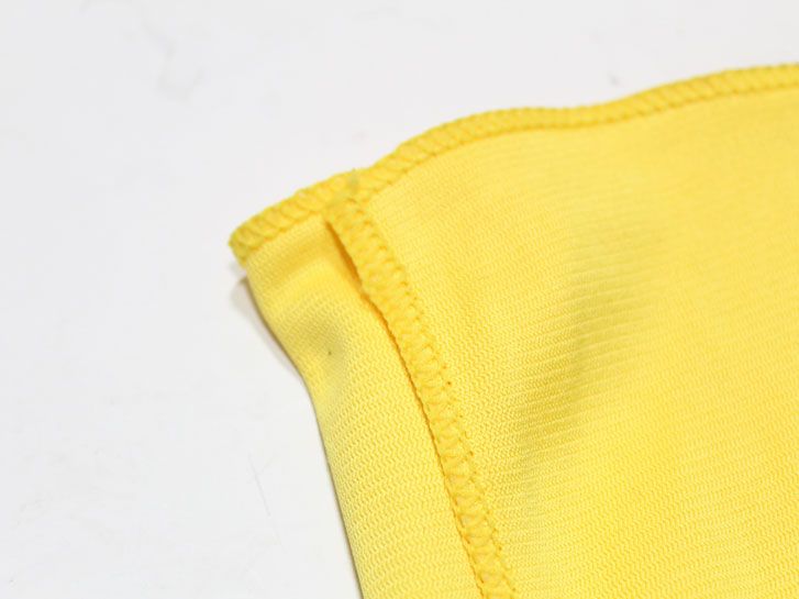 Салфетка микрофибра универсальная 2х. сторонняя 35х35см (желтая) для стекла CARWAY фото 2