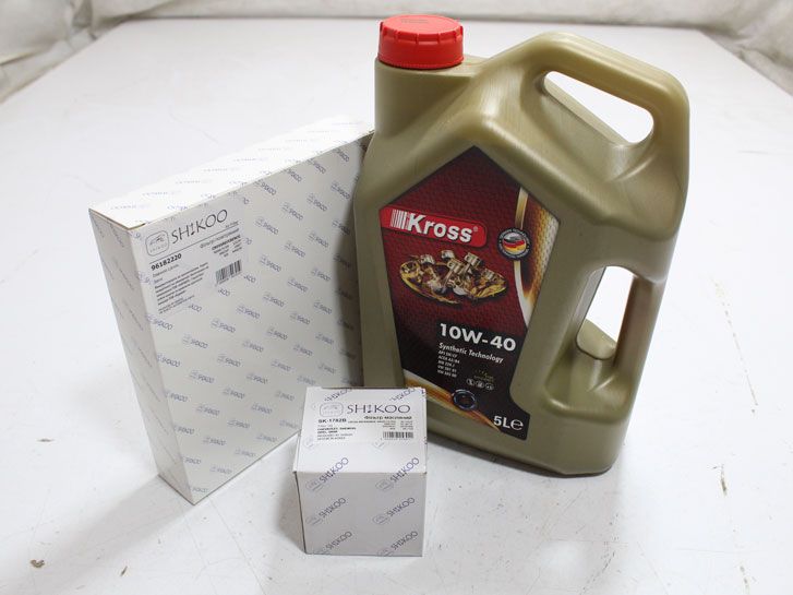 Масло моторное п/c 10w40 (5 л) + фильтр масляный и воздушный Lanos