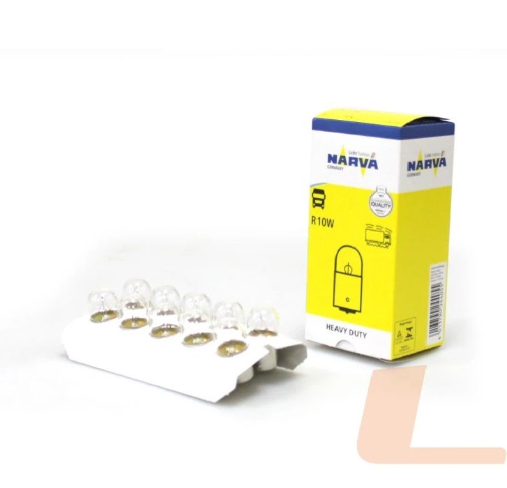 Лампа 24в цокольная R10w габаритов, подсвет.номера (мин.10 шт.) HEAVY DUTY