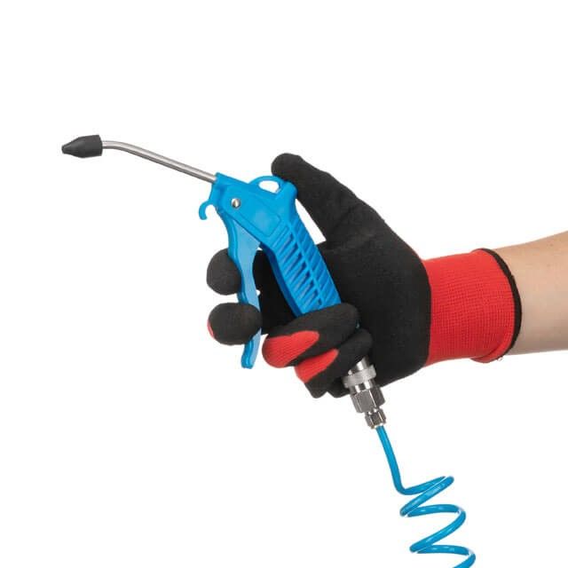 Пистолет для продувки кабины (+ шланг PU 6*4мм 5м, тройник 6мм) Intertool фото 6