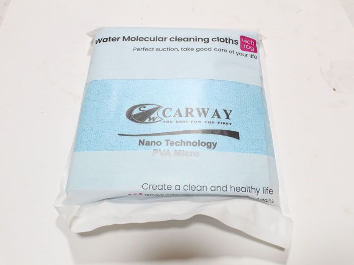 Серветка вологопоглинаюча універсальна PVA Micro 50×44 см, блакитна (серветка для сушіння авто) фото 2