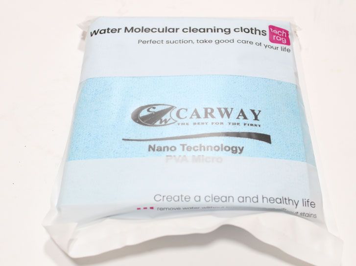 Серветка вологопоглинаюча універсальна PVA Micro 50×44 см, блакитна (серветка для сушіння авто) фото 5