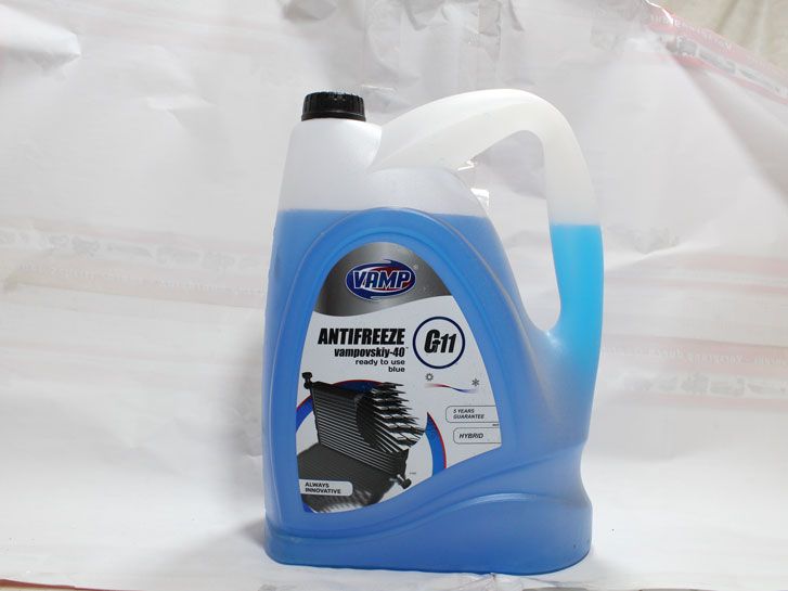 Тосол Антифриз (-30) (10 л) синий G11 Vampovskiy Вамп