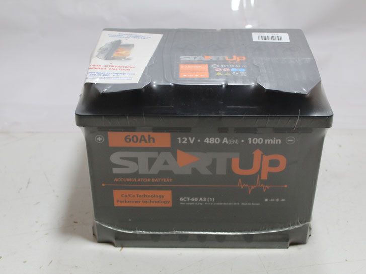 Аккумулятор 6СТ 60А  (1) (левый +) 480А (супер Эконом)