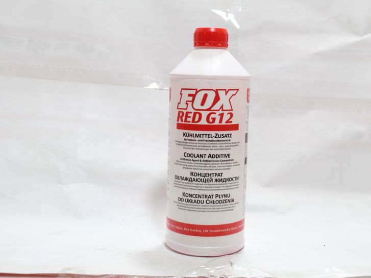 Тосол Антифриз концентрат (-80)  (1,5 л) красный G12+ FOX