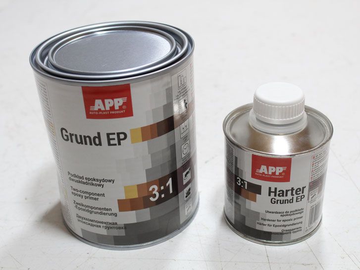 Грунт эпоксидный серый 1кг+затвердитель 0,2кг APP Grund EP 3:1