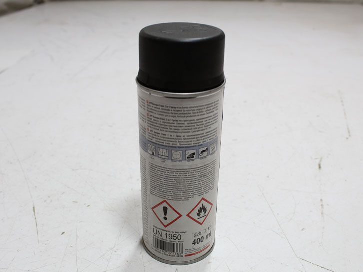 Краска черный бамперная (0,400 л) APP Bumper Paint 2 в1 Spray фото 2