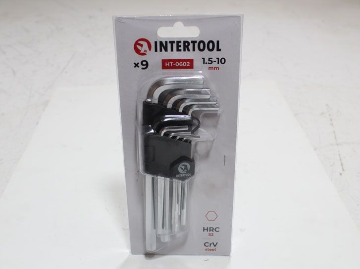 Шестигранники L-образные 1,5-10мм (9 шт) удлиненные