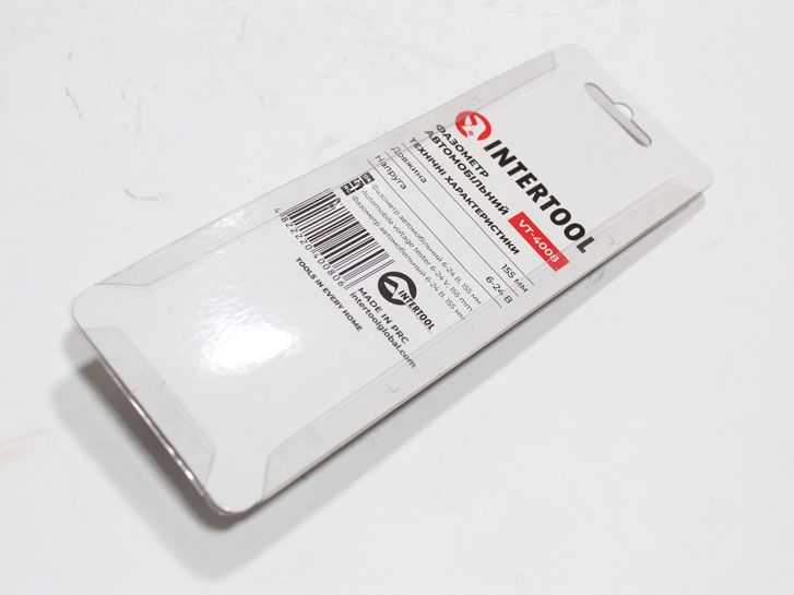 Фазометр автомобильный пластмасса 6-24В 