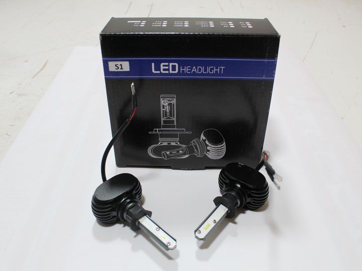 Лампа LED S1/ тип лампы H1, диод 2*3 CSP 1616/12-24V, 6000К/тип охлаждения радиатор фото 2