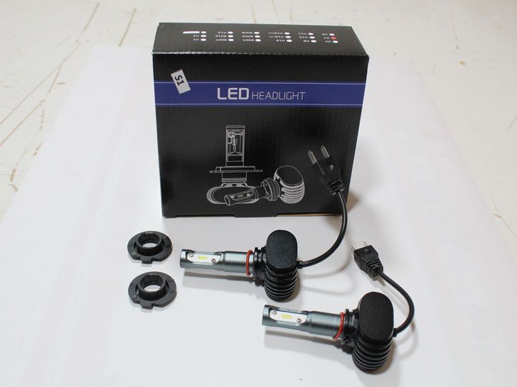 Лампа LED H7, диод 2*3 CSP 1616/12-24V, 6000К/тип охлаждения - радиатор фото 2