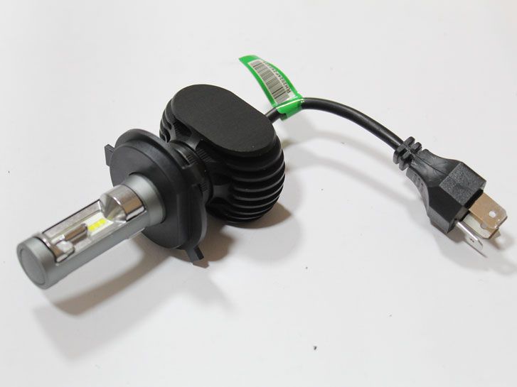 Лампа LED H4 H/L, диод 2*3+2*3 CSP 1616/12-24V, 6000К/тип охлаждения радиатор 