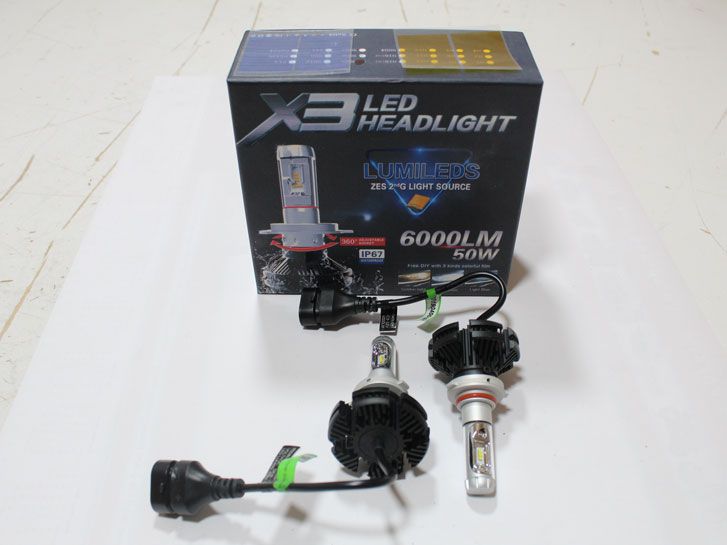 Лампа LED НB3 (9005), диод PHILIPS ZES/ 9-32V,  22W, 6000К/тип охлаждения - радиатор 