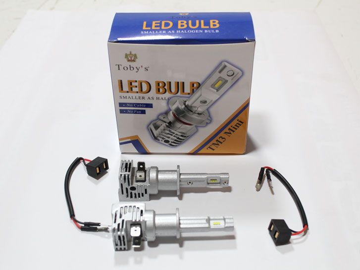 Лампа LED H1 mini, диод 1860/9-32V, 22W, 6000K/тип охлаждения-радиатор 