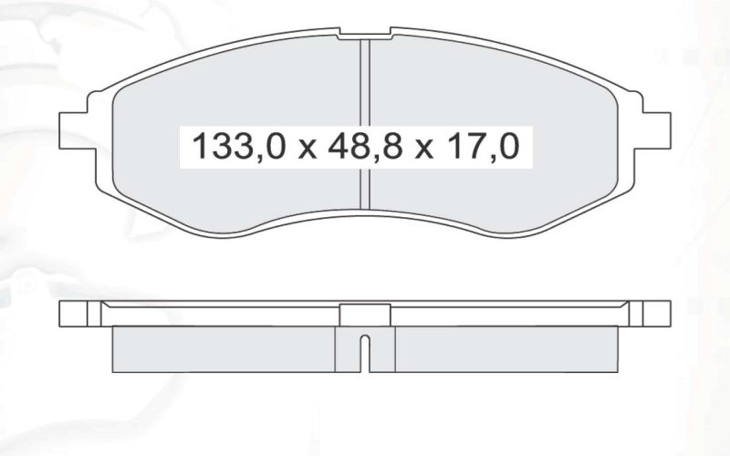 Колодки передние тормозные Aveo 96534653 D190E Intelli фото 2