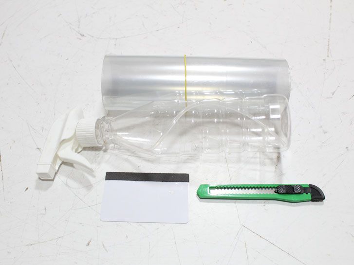 Пленка защитная от царапин на полку бампера + комплект инструментов для поклейки фото 4