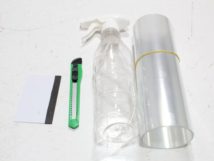 Пленка защитная от царапин на полку бампера + комплект инструментов для поклейки фото 5