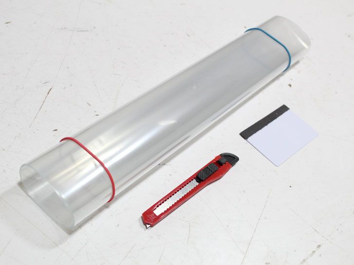 Пленка защитная на фары 400*500 2шт(шпатель+нож)