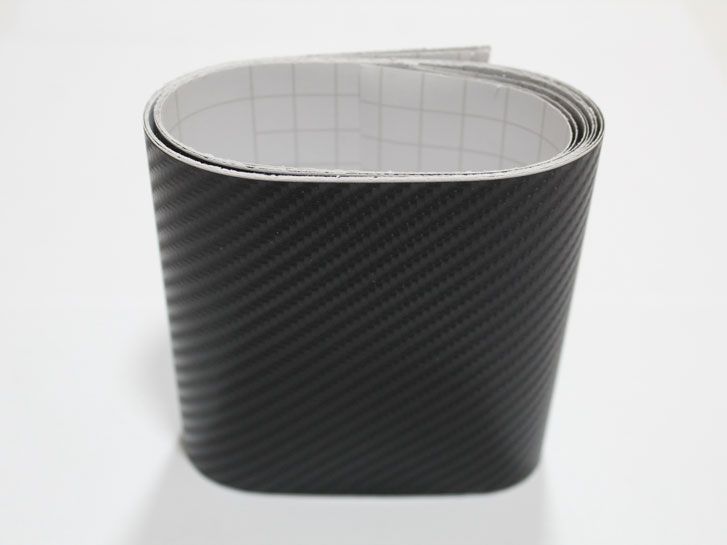 Пленка на стойки авто 5D карбон черный глянец комплект 4шт