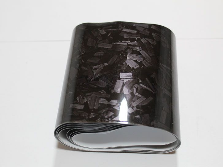 Пленка на стойки авто кованый карбон Премиум комплект 4шт фото 5