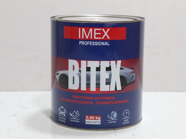 Мастика битумная 2,4 кг BITEX IMEX