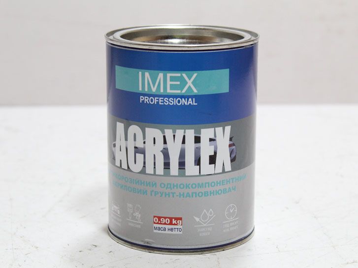 Грунт серый 1000мл акриловый ACRYLEX 0,900 кг IMEX